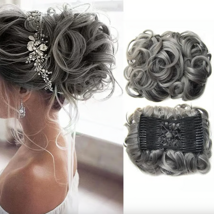 Haarteil - Messy Curly Dish Bun