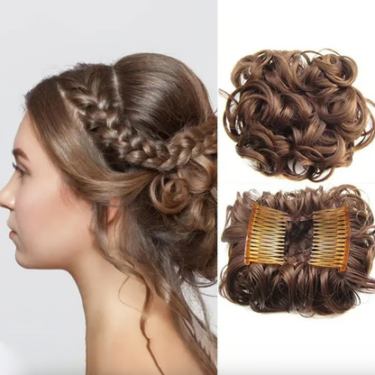 Haarteil - Messy Curly Dish Bun