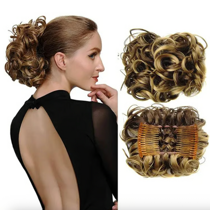 Haarteil - Messy Curly Dish Bun