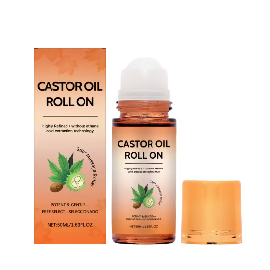 Bio-Rizinusöl-Roll-on mit Rosenquarz