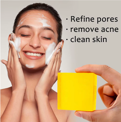 Schwefel Kurkuma Seife - Glättet & Hellt Auf