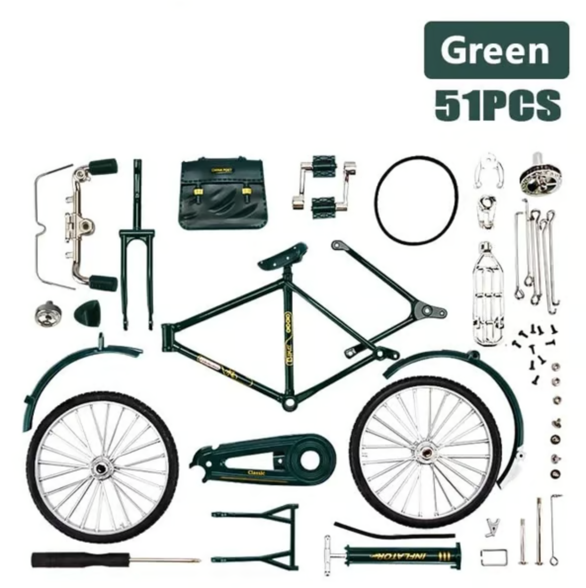 Retro-Fahrrad-DIY-Modell: Dekorationsaktivität