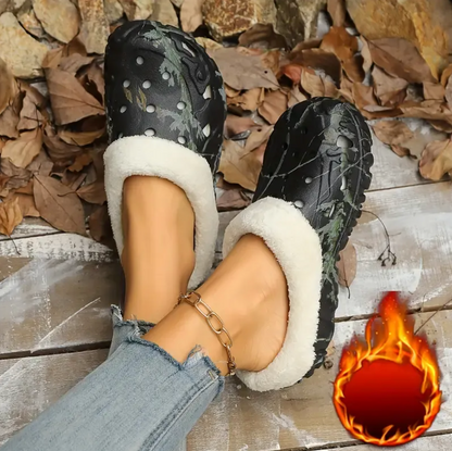 Gemütlichen Fleece Hausschuhe