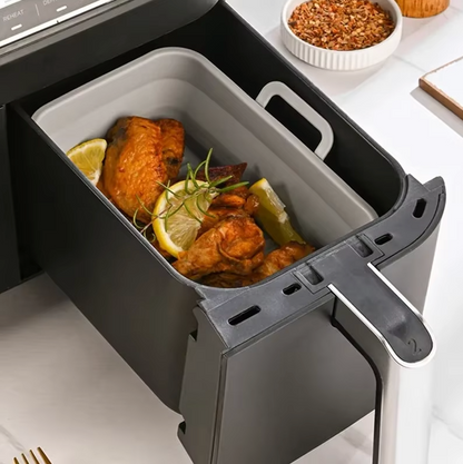 Silikon-Faltpad für Heißluftfritteuse – 2 Stück