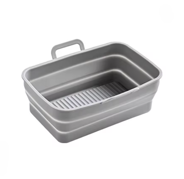 Silikon-Faltpad für Heißluftfritteuse – 2 Stück