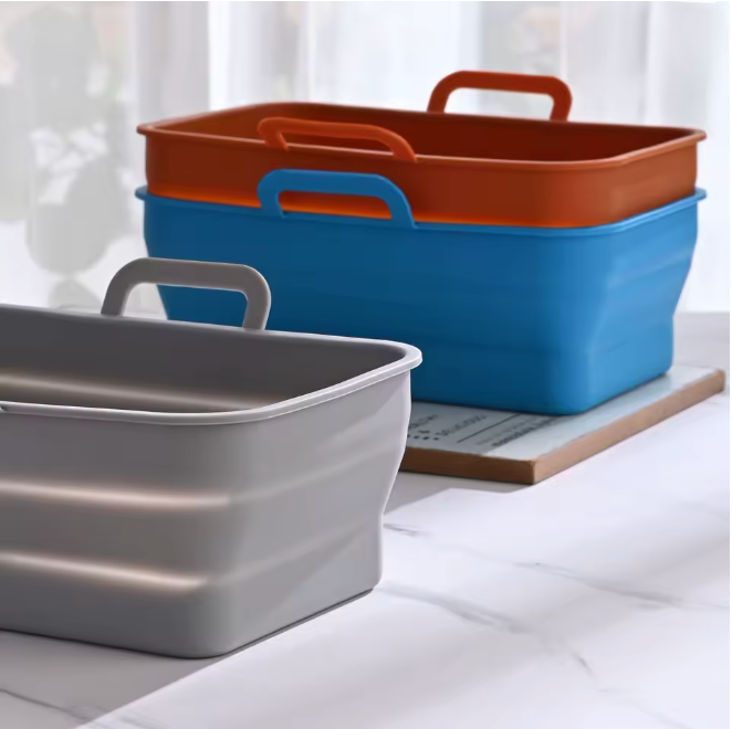 Silikon-Faltpad für Heißluftfritteuse – 2 Stück