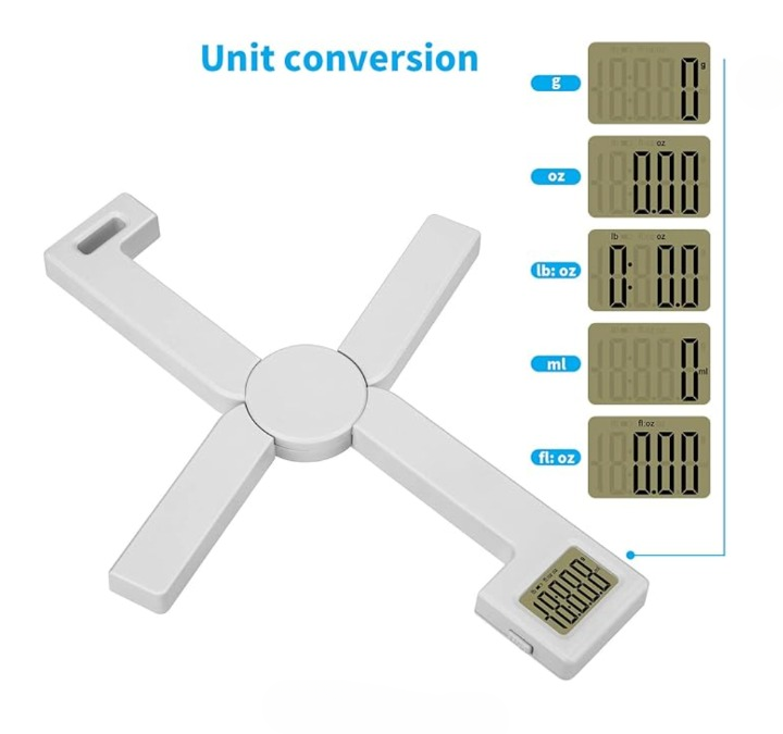 Zusammenklappbare Küchenwaage