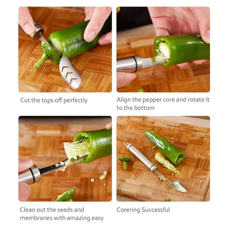 Chili-Entkernern - Sicher & Blitzschnell