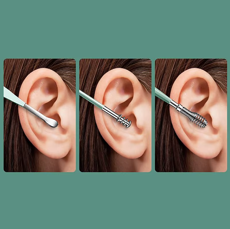 Edelstahl Ohren -Reinigungsset