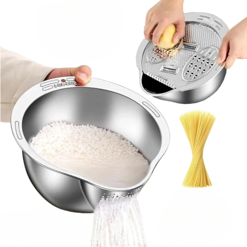 4-in-1 Küchensieb-Set - Effizient & Hygienisch