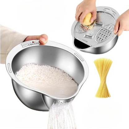 4-in-1 Küchensieb-Set - Effizient & Hygienisch