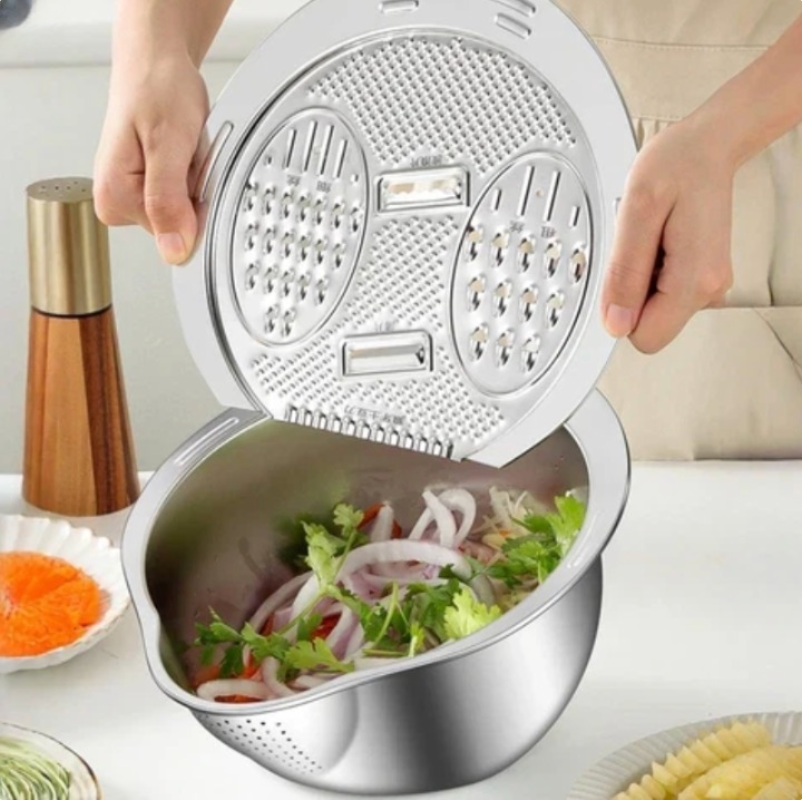 4-in-1 Küchensieb-Set - Effizient & Hygienisch