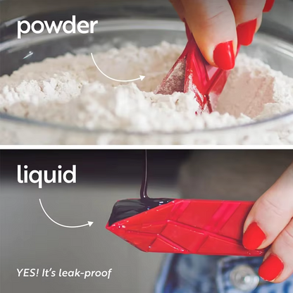 Polygon-Löffel 2 Stück: Präzises Abmessen und keine Klebrigkeit