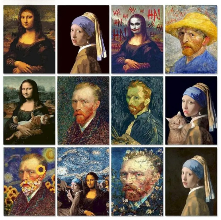 Werde zum Künstler – Malen nach Zahlen Sets