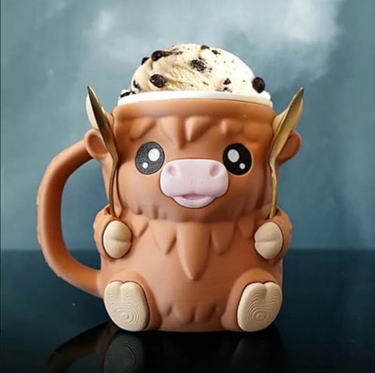 Hochlandrind Eisbecher-Halter