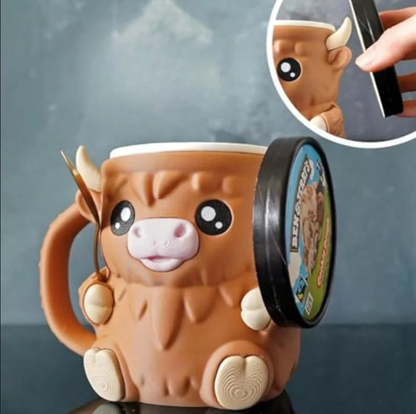 Hochlandrind Eisbecher-Halter