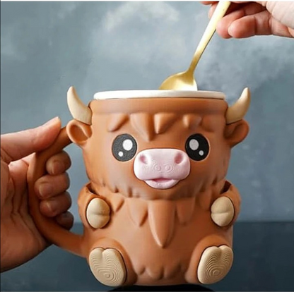 Hochlandrind Eisbecher-Halter