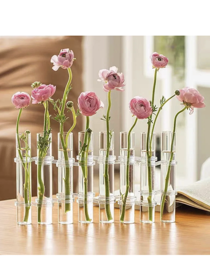FlexiFlora – Modulare Scharnier-Vase aus Kristallglas