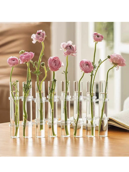 FlexiFlora – Modulare Scharnier-Vase aus Kristallglas