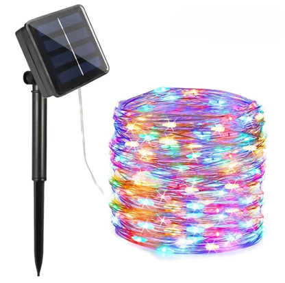 SolarGlow Copper – Wetterfeste Solar-Lichterkette mit 8 Modi