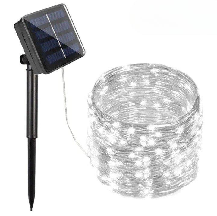 SolarGlow Copper – Wetterfeste Solar-Lichterkette mit 8 Modi