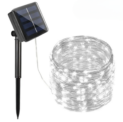 SolarGlow Copper – Wetterfeste Solar-Lichterkette mit 8 Modi