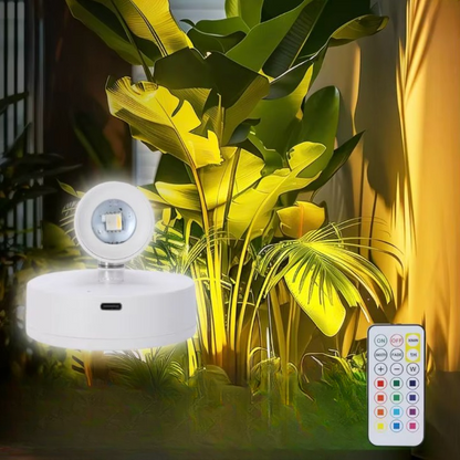 LuminaSpot – Wiederaufladbarer LED-Strahler met Fernbedienung