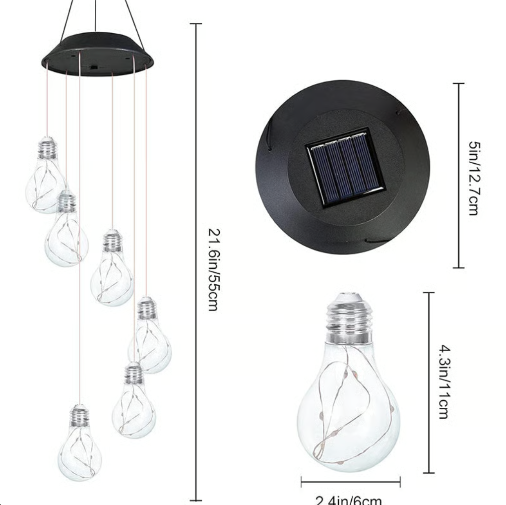 SolarRainbow Bulbs – 6 Farbwechselndes  LED-Birnen