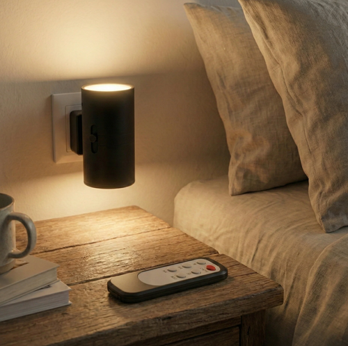 LuminaPlug – LED-Steckdosenleuchte mit Dimmfunktion & Sensor