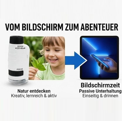 NanoScope – Mobiles Kinder-Mikroskop mit LED