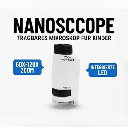 NanoScope – Mobiles Kinder-Mikroskop mit LED