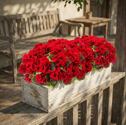 TerraCotta Glow™ – Premium Kunst-Geranien