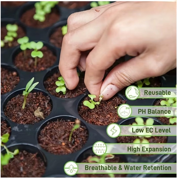 CocoGrow™ Premium – Bio-Kokoserde Ziegel (Gepresst)