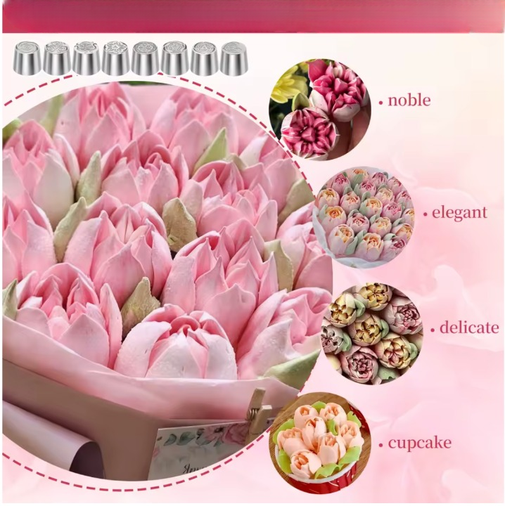 BakeArt™ Professional – Russisches Spritztüllen-Set