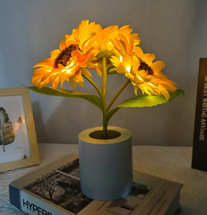 SunGlow™ – Die wiederaufladbare Sonnenblumenlampe
