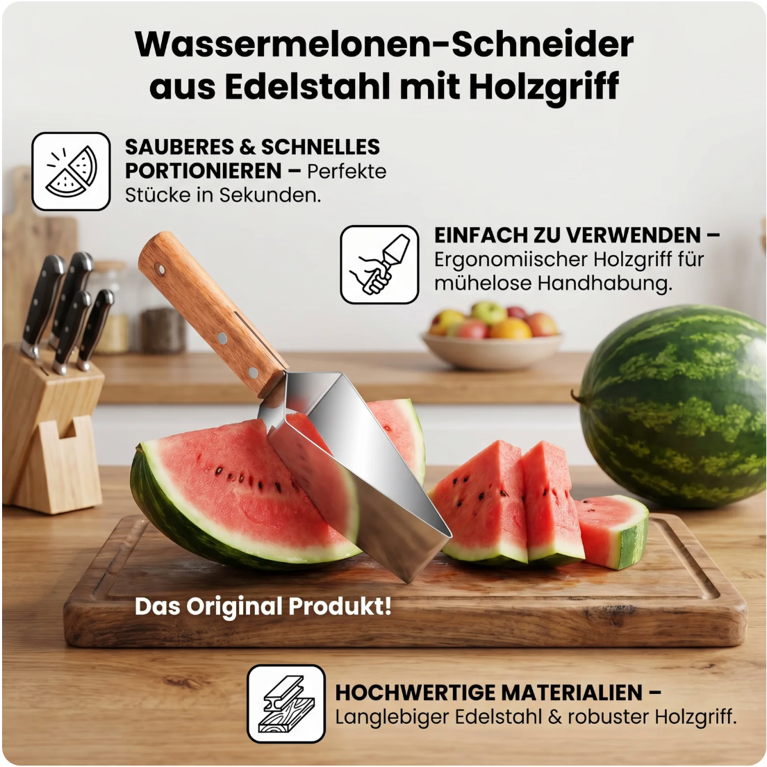 MelonMaster – Perfekte Melonenscheiben ohne Chaos