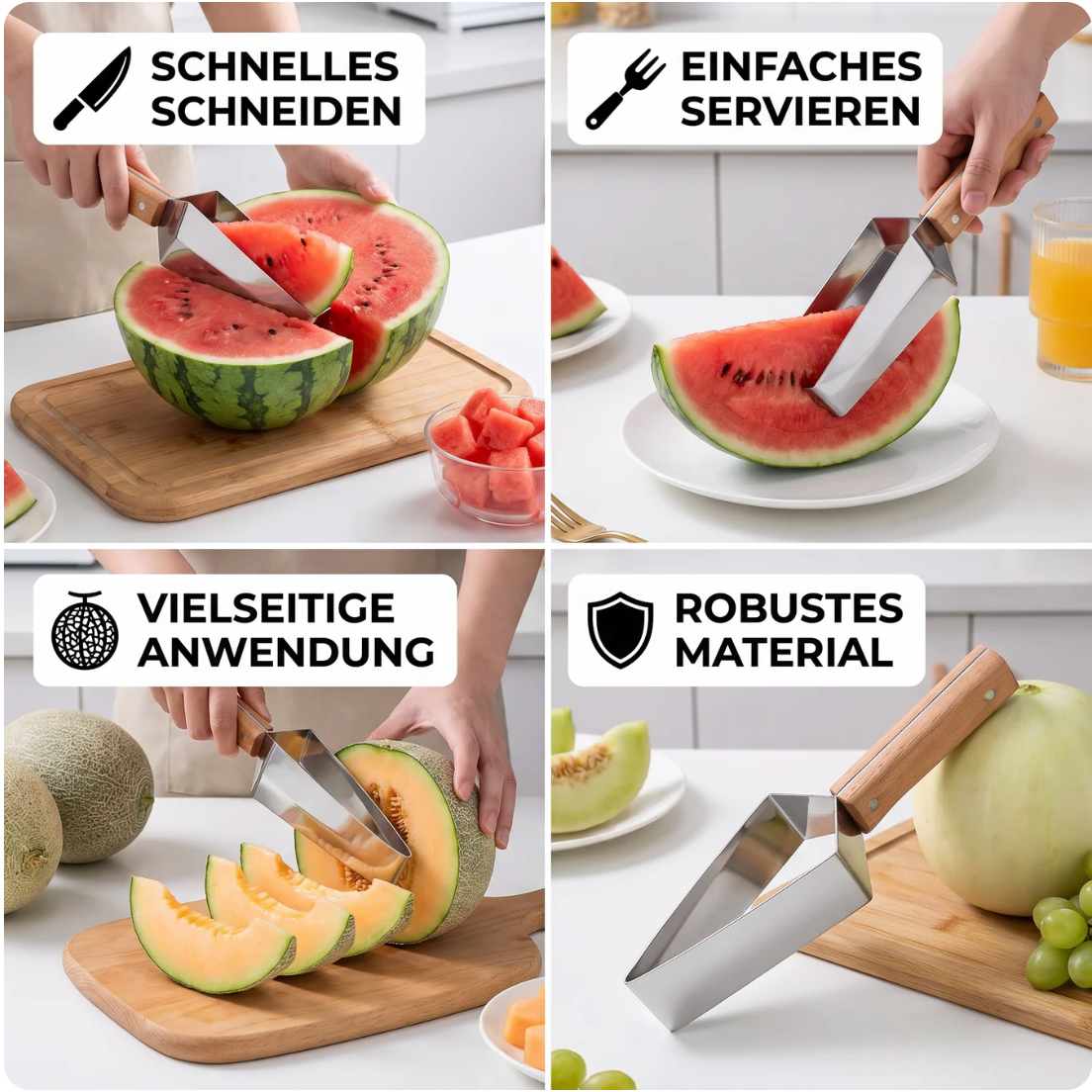 MelonMaster – Perfekte Melonenscheiben ohne Chaos