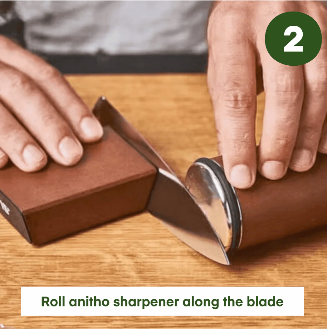 DiamondSharp™ – Rollender Diamant-Messerschärfer