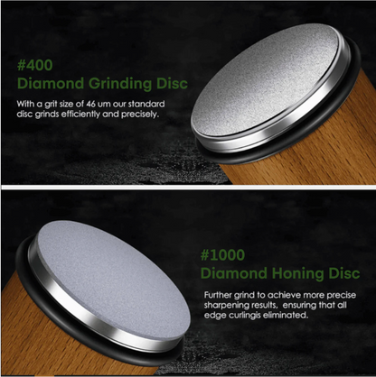 DiamondSharp™ – Rollender Diamant-Messerschärfer