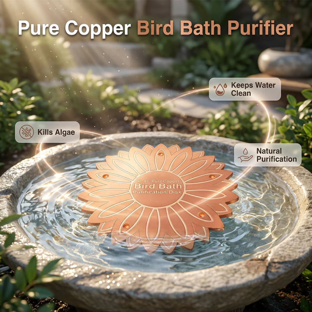 CopperPure™: Kristallklares Wasser für Ihr Vogelbad