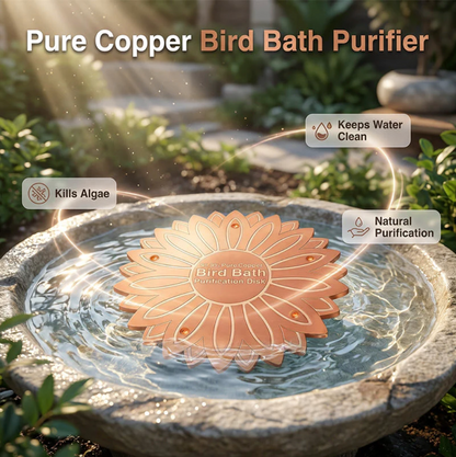 CopperPure™: Kristallklares Wasser für Ihr Vogelbad