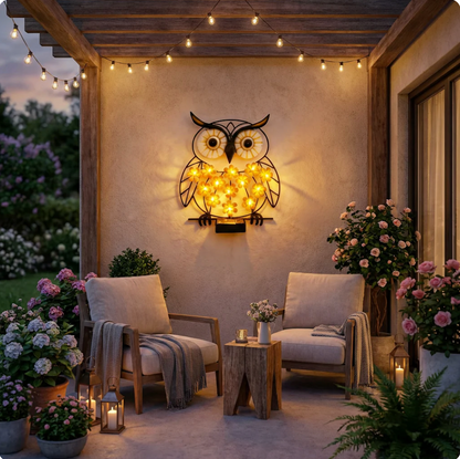 OwlGlow™ – Die Solar-Wanddeko die Nachts Automatisch Leuchtet