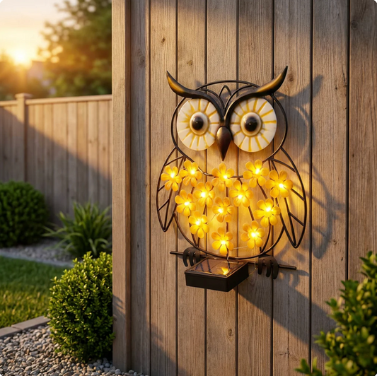 OwlGlow™ – Die Solar-Wanddeko die Nachts Automatisch Leuchtet
