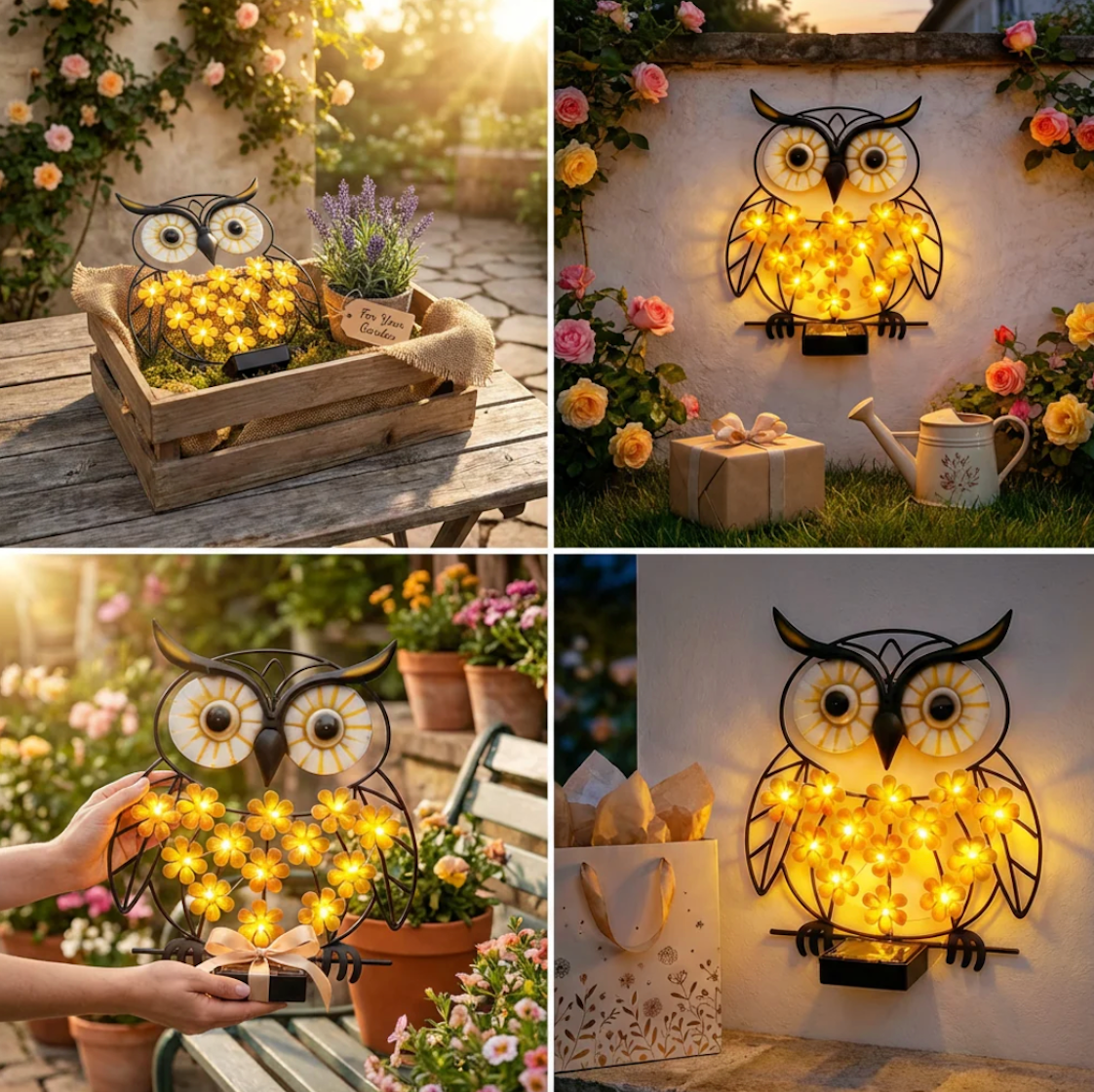OwlGlow™ – Die Solar-Wanddeko die Nachts Automatisch Leuchtet