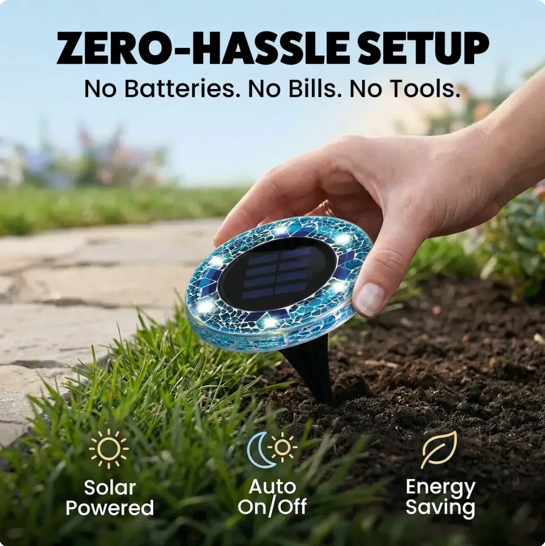 MosaicGlow™ – Solar-Gartenleuchten für Magische Abende