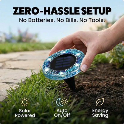 MosaicGlow™ – Solar-Gartenleuchten für Magische Abende