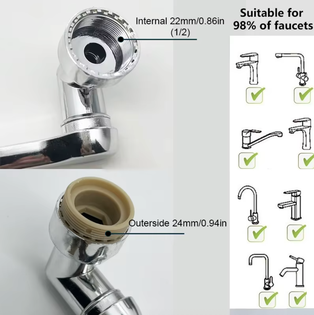 TapFlex™ – Wasserhahn dreht sich in jede Richtung