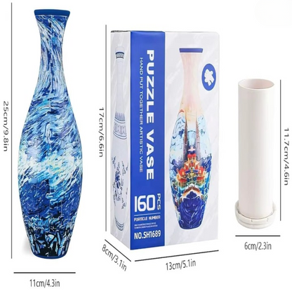 BloomPuzzle™ – 3D Puzzle Vase die echte Blumen trägt