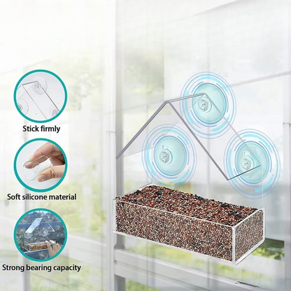 BirdView™ – Transparenter Vogelfutterspender