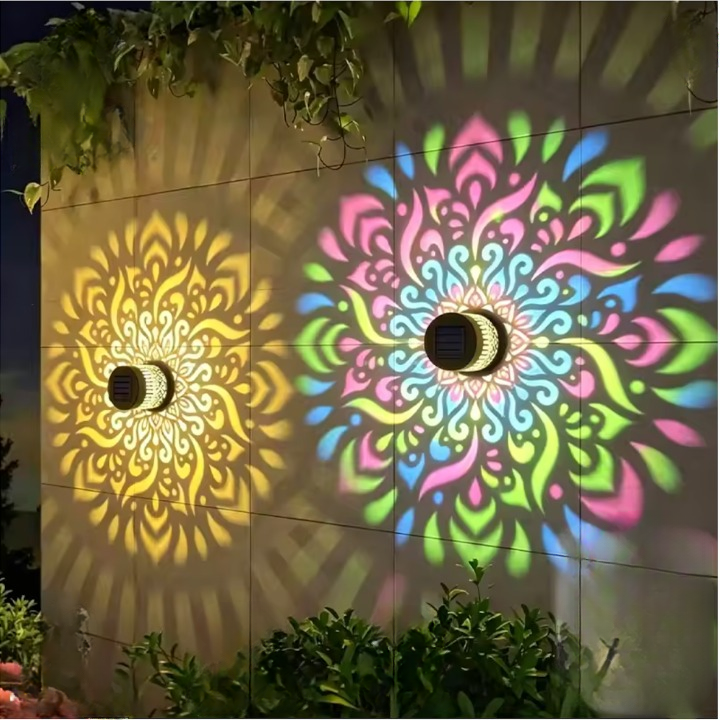 MandalaGlow™ – Solar Wandlampe